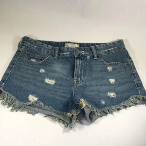 Free People Dolphin Hem‎ Cutoff Denim Shorts